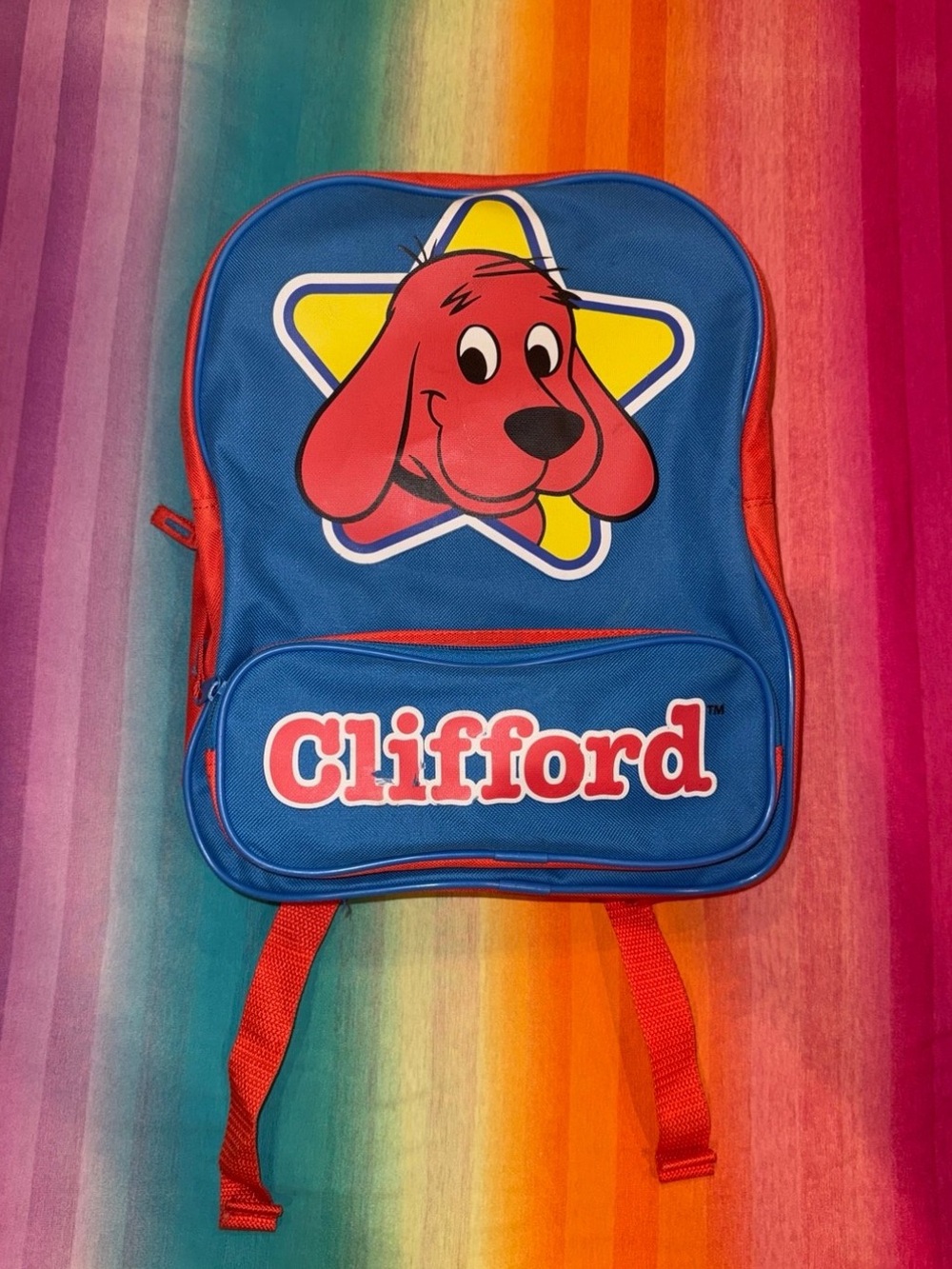 Clifford Kids Backpack - Blue & Red